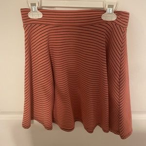 Pink and black skater skirt